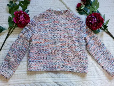 Chaqueta de lana colorida - miniatura 4