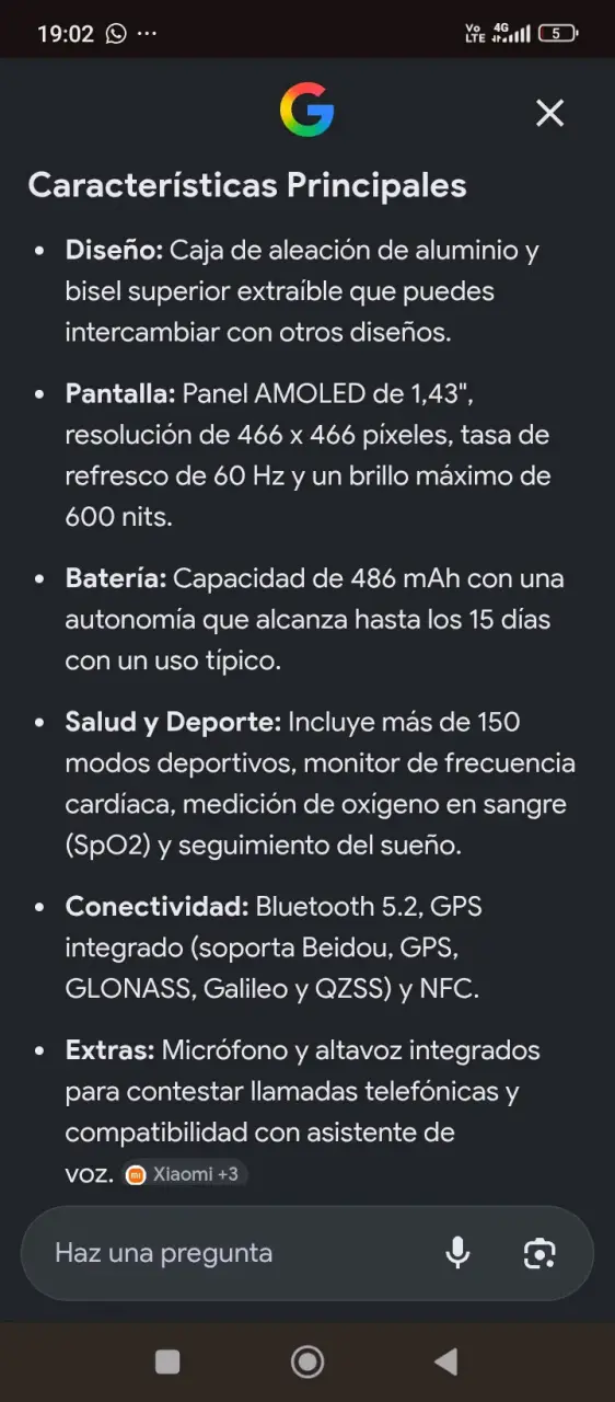 Reloj inteligente negro - 4