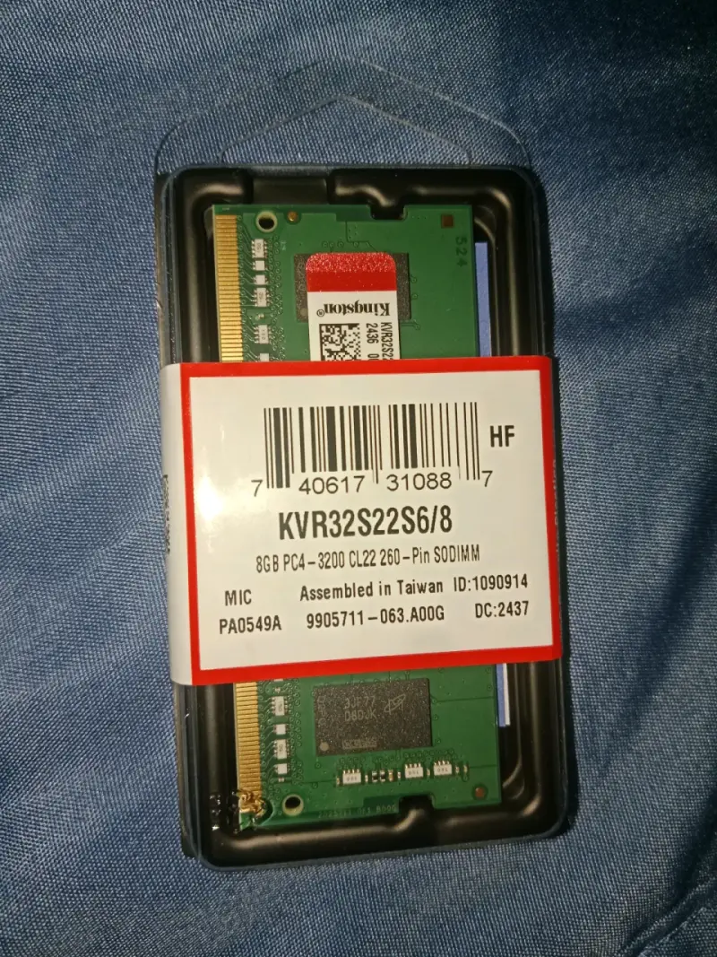 Memoria RAM Kingston DDR4 8GB 3200MHz Notebook - 1