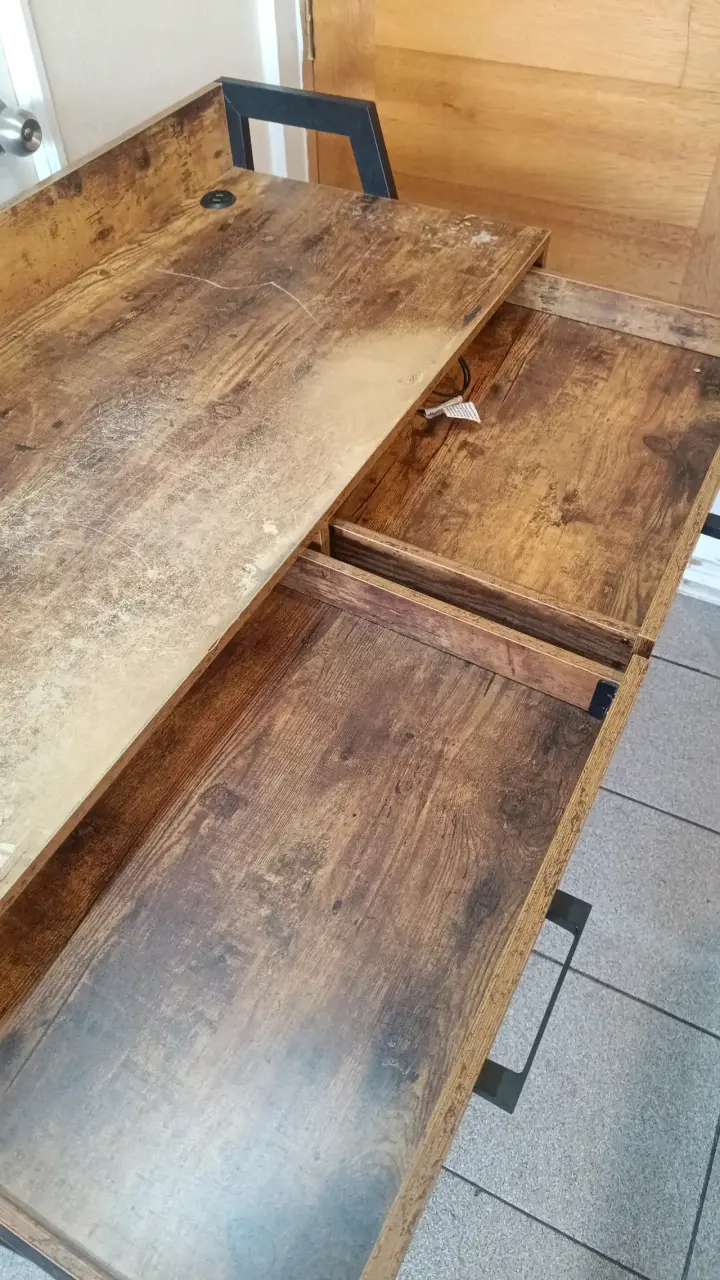 Escritorio fierro y madera - 3