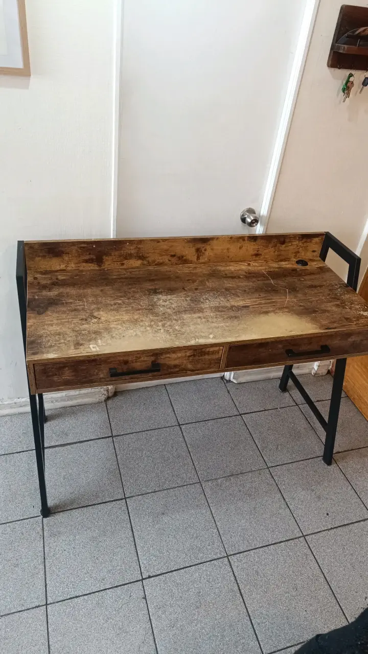 Escritorio fierro y madera - 5