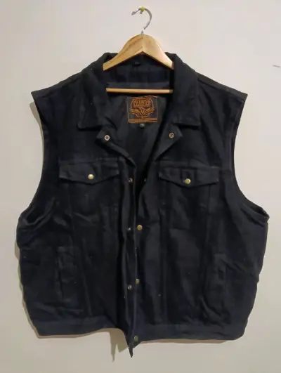 Chaqueta mezclilla sin mangas talla 7XL - miniatura 1