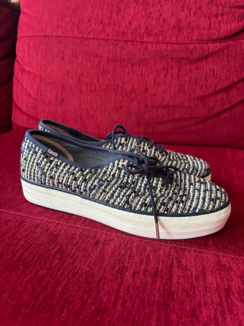 Zapatillas Keds tejidas azules - 1