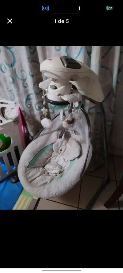 Silla mecedora para bebé - miniatura 1