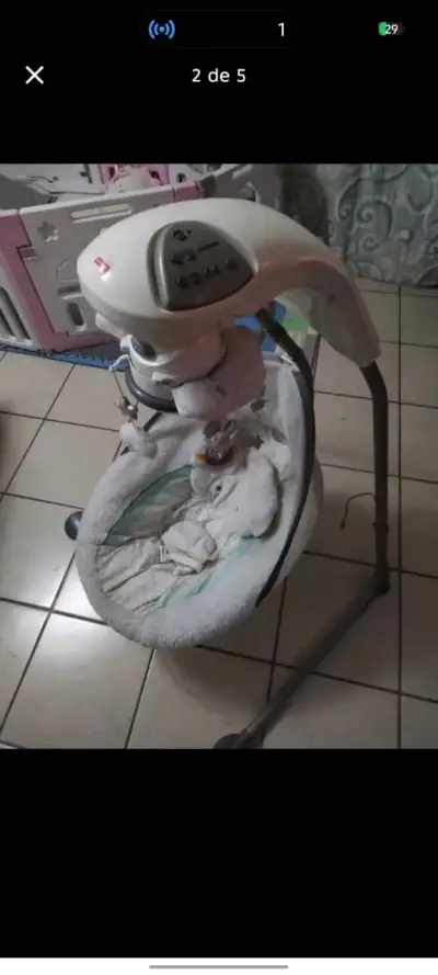 Silla mecedora para bebé - miniatura 2