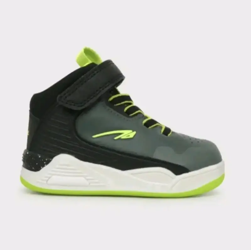 Zapatillas deportivas gris y verde - 2