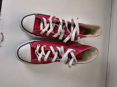 Zapatillas Converse rojas caña lona N.35 - miniatura 4