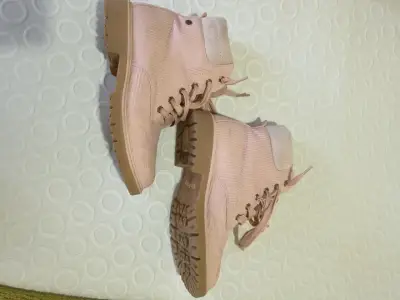 Botas rosadas de cordones Colloky N.35 - miniatura 5