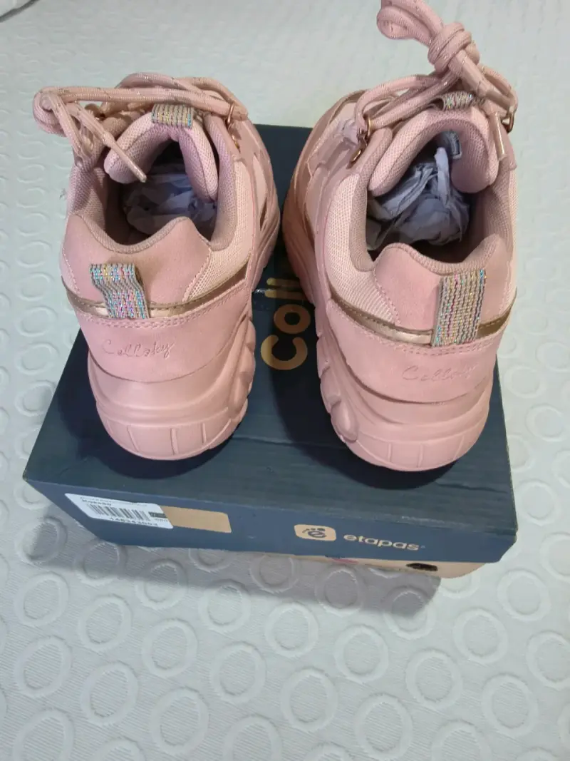 Zapatillas deportivas rosadas N.35 Colloky - 5
