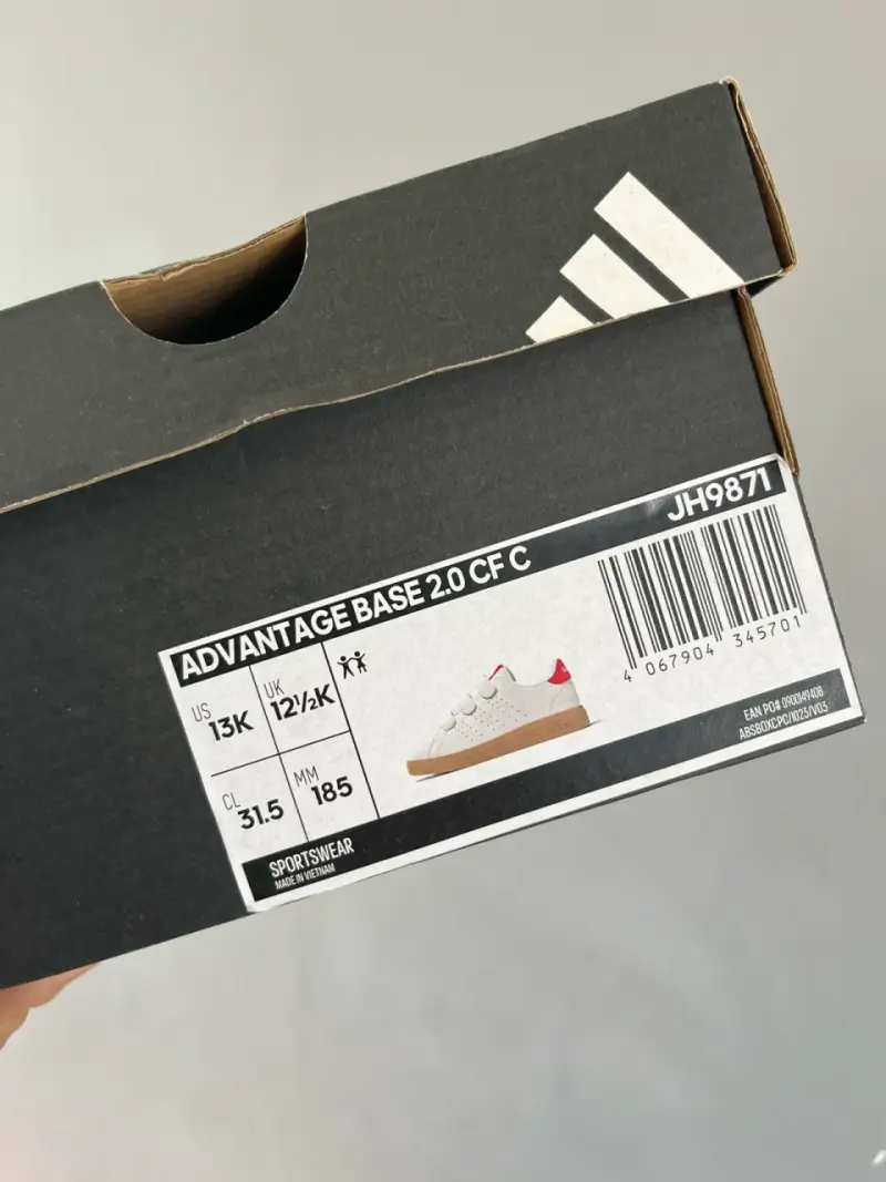 Zapatillas blancas con velcro niño - 3