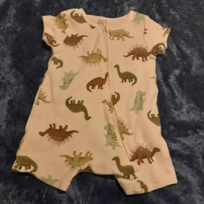 Enterito bebé dinosaurios más bodys - miniatura 1