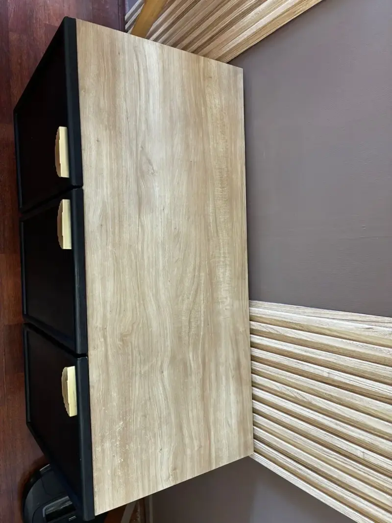 Mueble Buffetero negro y madera - 6