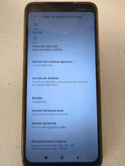 Celular Xiaomi Redmi 12 con carador ycaja original - miniatura 2