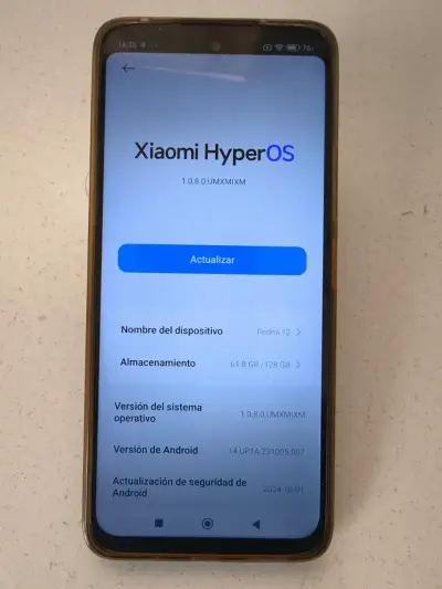 Celular Xiaomi Redmi 12 con carador ycaja original - miniatura 3