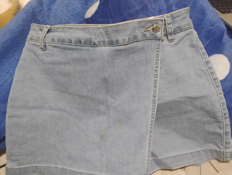 Falda/short de mezclilla azul