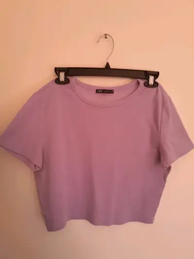 Polera lila corta - miniatura 1