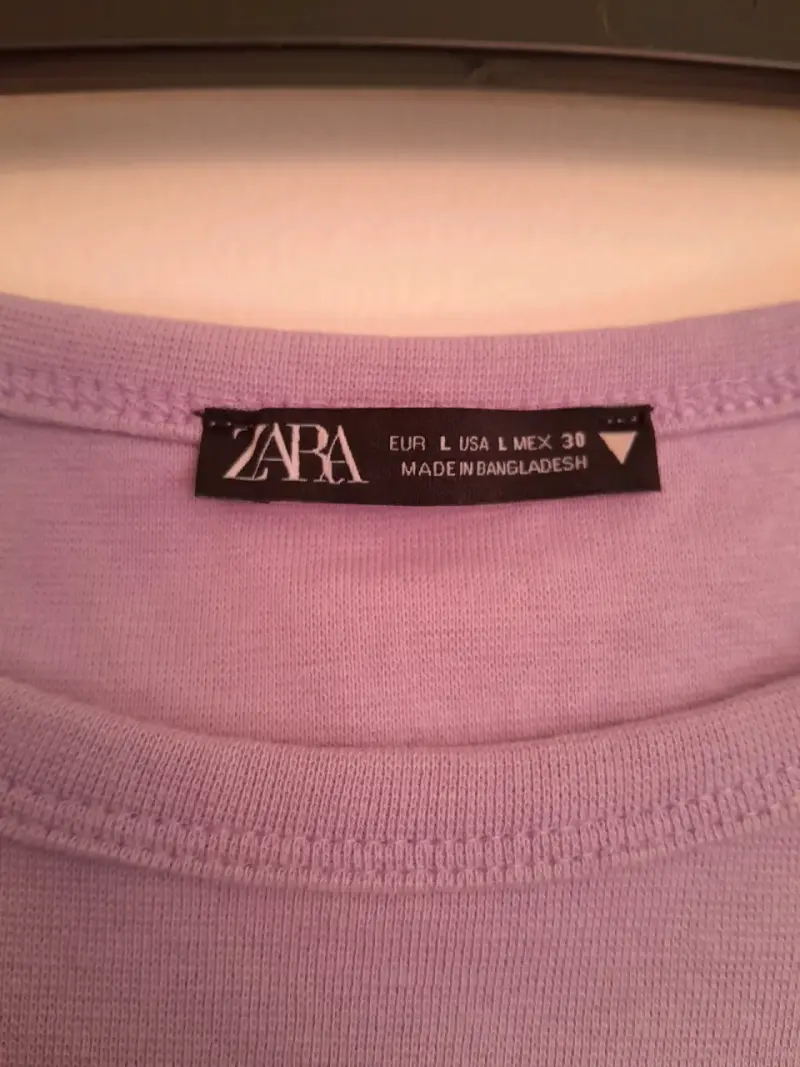 Polera lila corta - 2