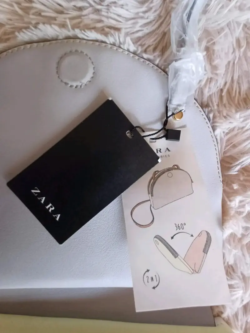 Cartera ZARA gris nueva - 1