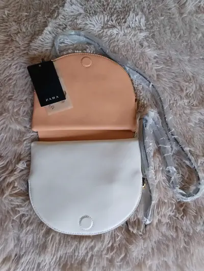Cartera ZARA gris nueva - miniatura 2
