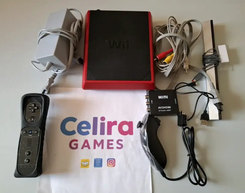 Consola Wii mini con accesorios y cables - 1