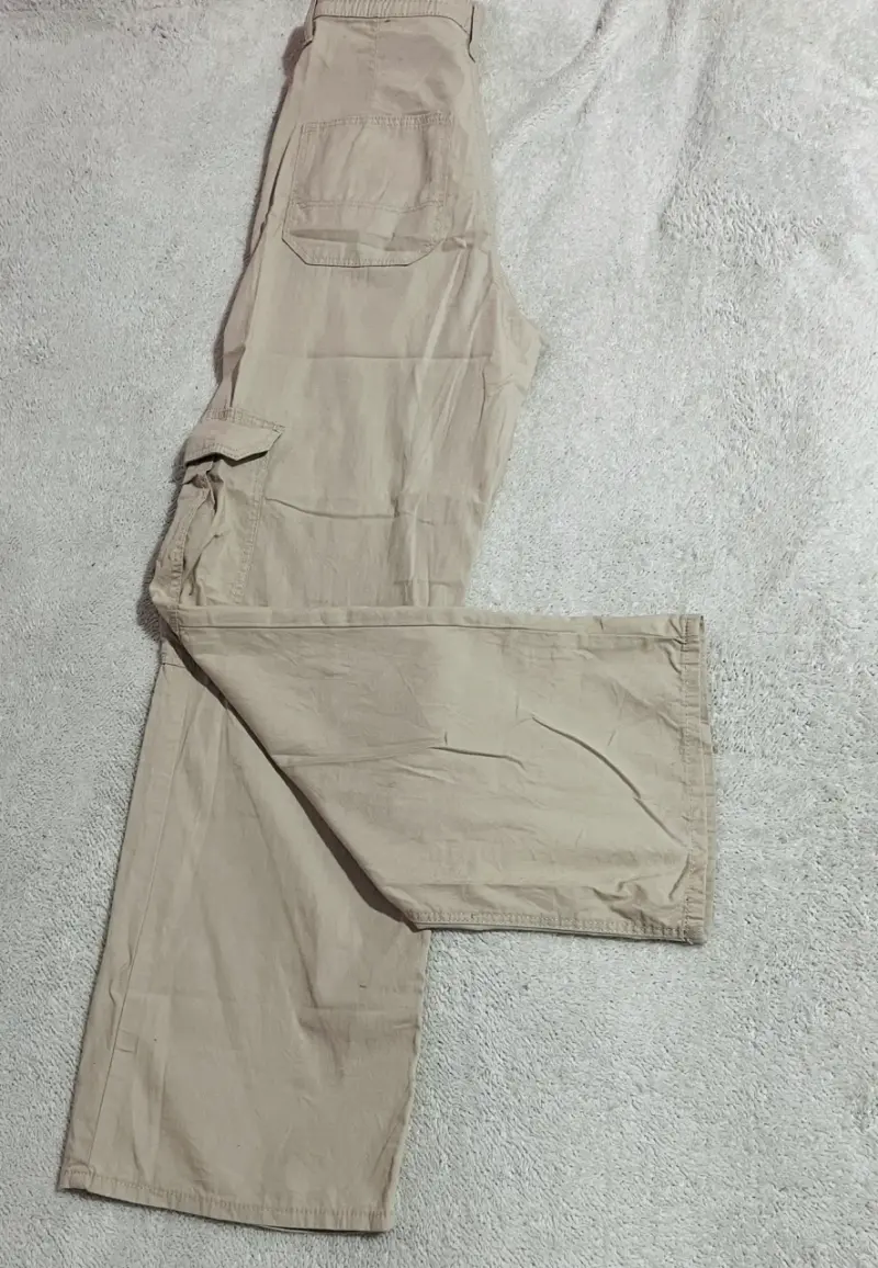 Pantalones cargo beige - 2