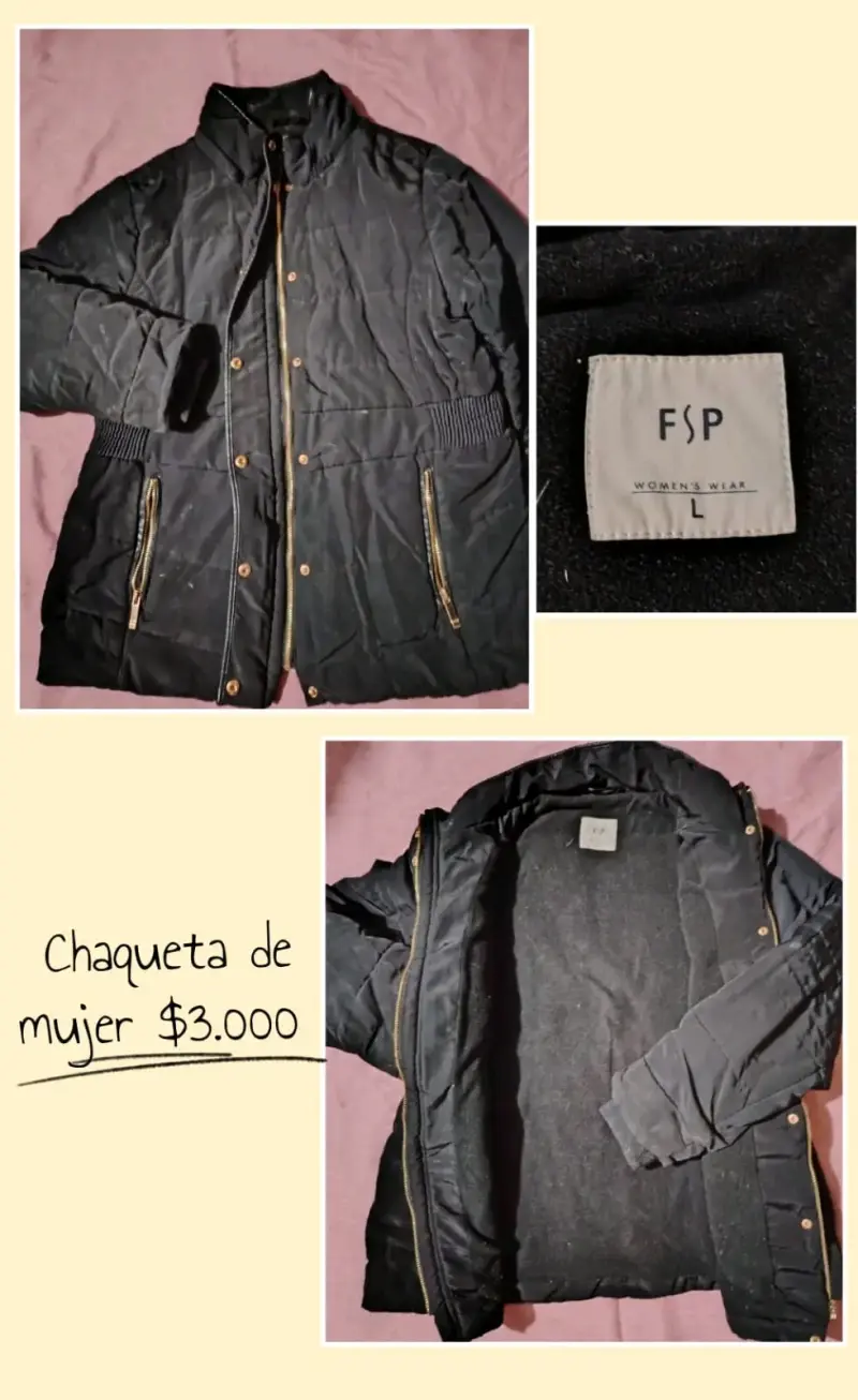 Chaqueta negra para mujer
