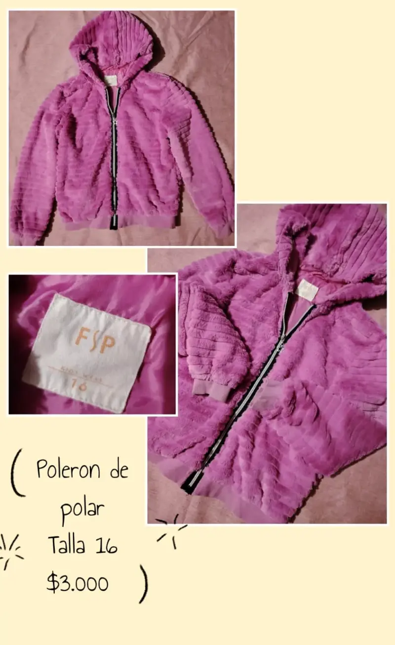 Polerón de polar morado