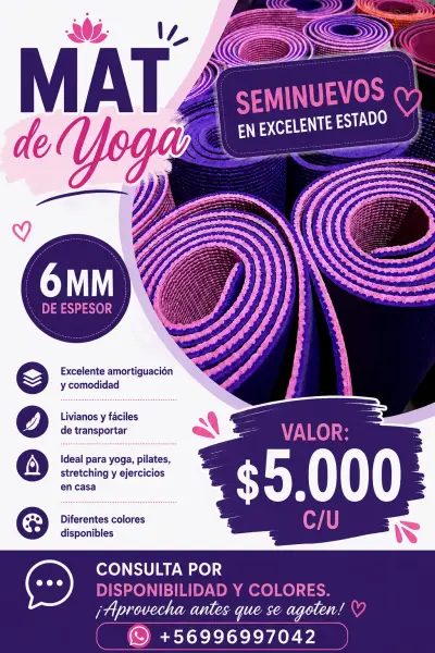 Mat de yoga seminuevo - miniatura 1