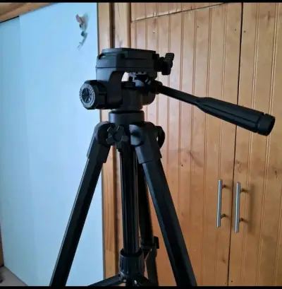 Trípode para cámara negro altura has 1.70 CM - miniatura 4