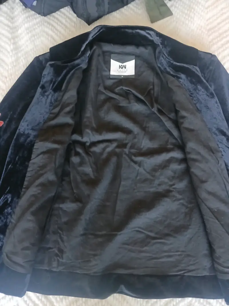 Chaqueta de terciopelo bordada - 4