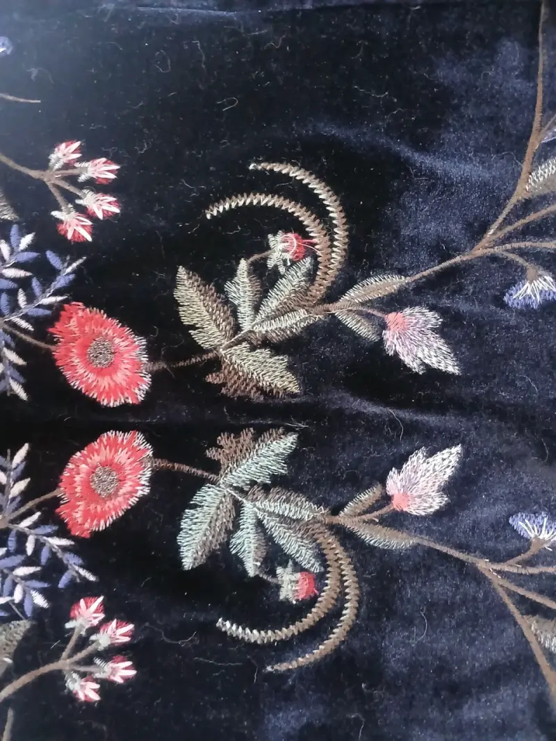Chaqueta de terciopelo bordada - 6