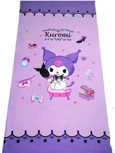 Toalla Kuromi diseño kawaii - miniatura 5