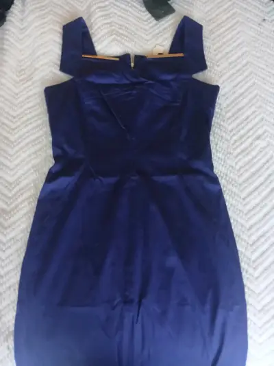 Vestido azul Liola con detalles dorados - miniatura 3