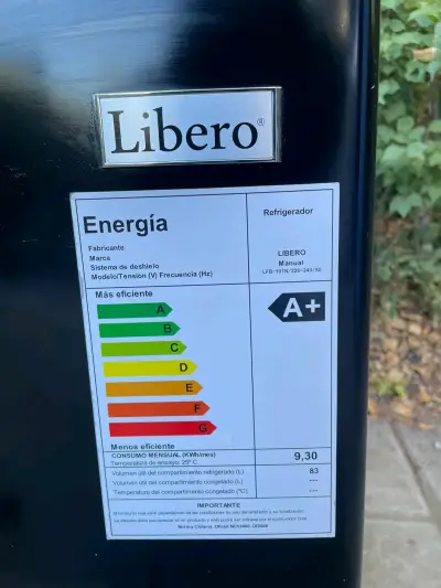 Refrigerador Libero A+ negro - miniatura 1