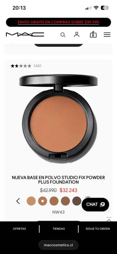 Polvo compacto MAC NW43 - miniatura 2