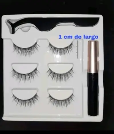 Kit Pestañas Magnéticas 3 pares + pinza + Líquido. - miniatura 2