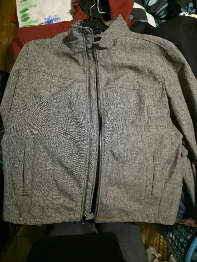 Chaqueta gris con cierre dockers - miniatura 1