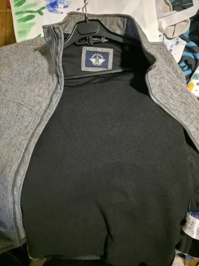 Chaqueta gris con cierre dockers - miniatura 2
