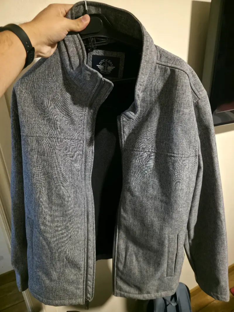 Chaqueta gris con cierre dockers - 3