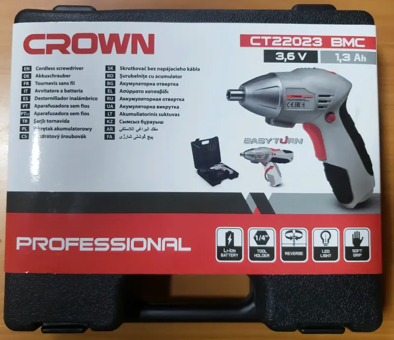 Destornillador inalámbrico Crown 3.6V - 1