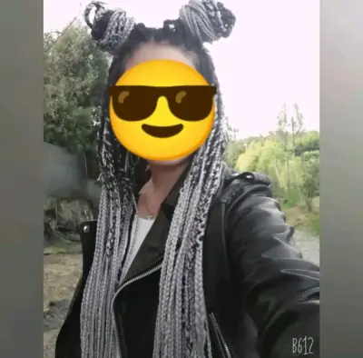 Trenzas Africanas Kanekalon X-pression negro/gris - miniatura 2