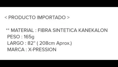 Trenzas Africanas Kanekalon X-pression negro/gris - miniatura 5