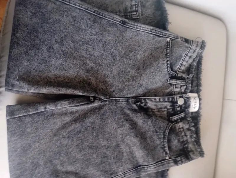 Jeans anchos color negro - 3
