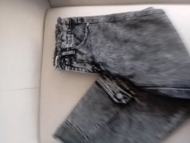 Jeans anchos color negro - 4