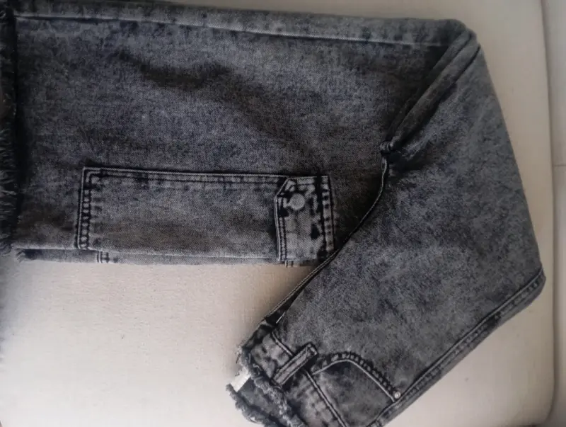 Jeans anchos color negro - 5