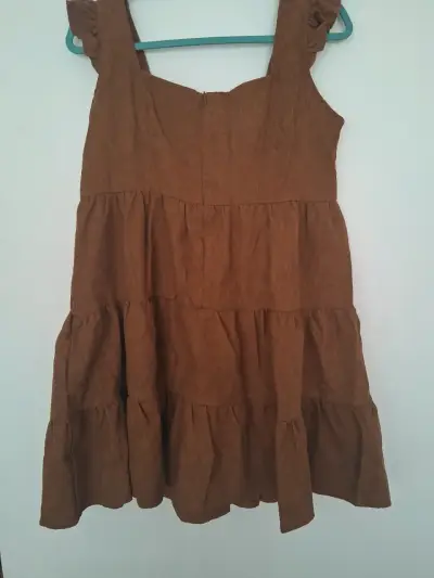 Vestido marrón con ositos - miniatura 2