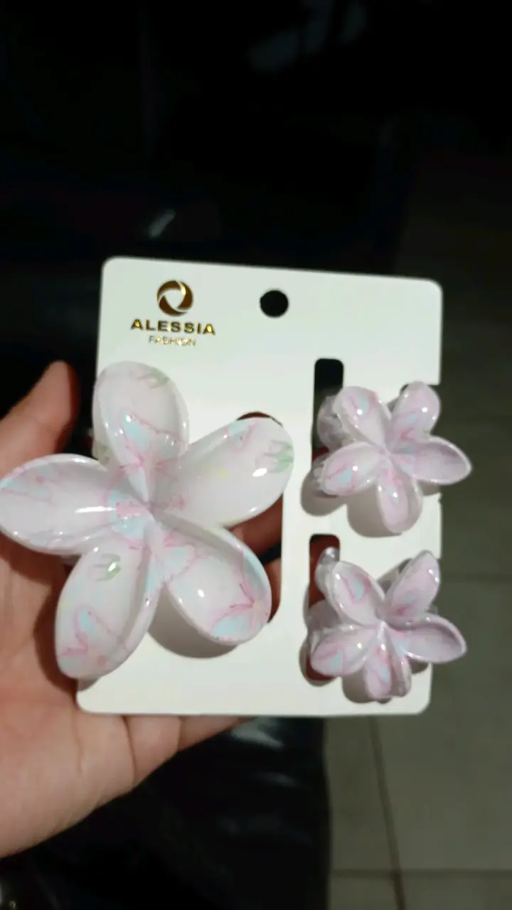 Set de pinches florales pastel