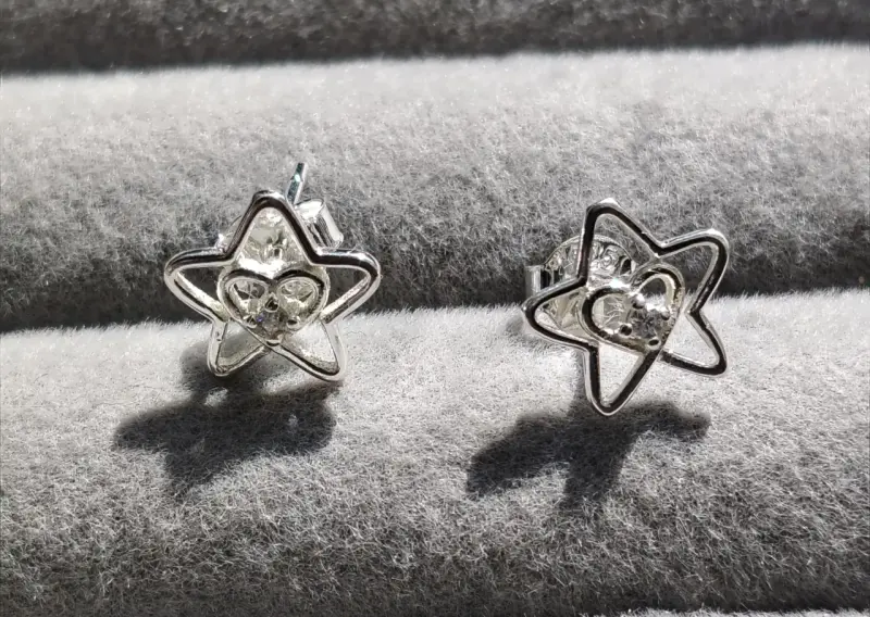 Aros de estrella con piedras - 2