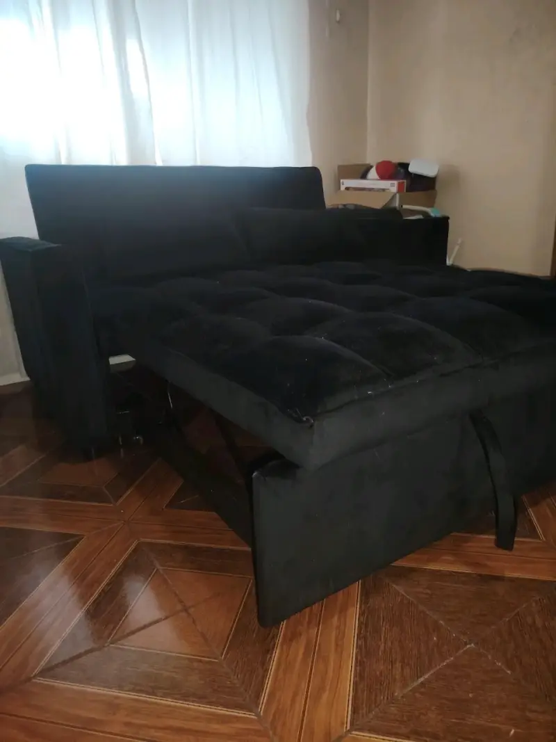 Sofá cama negro - 1