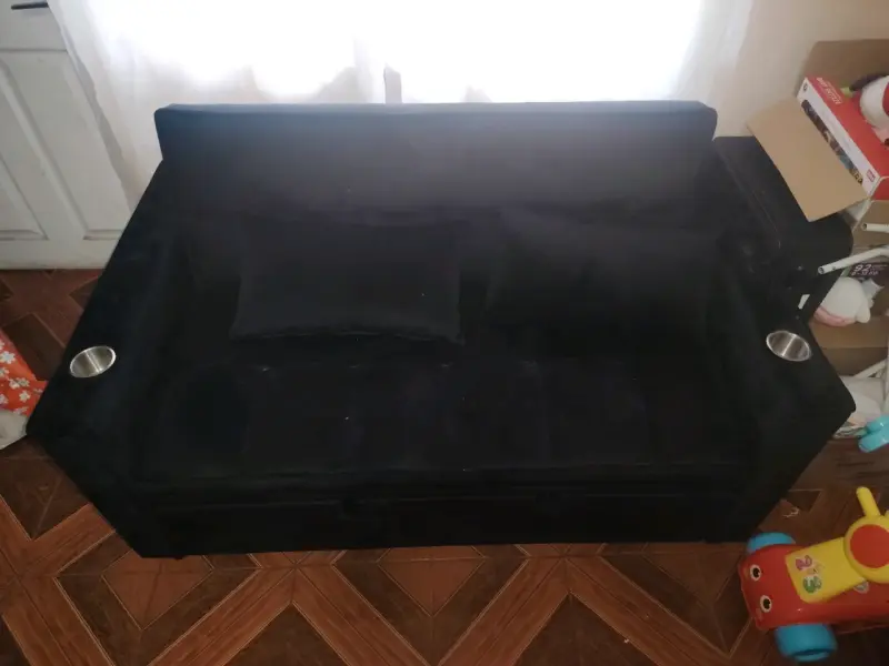 Sofá cama negro - 3